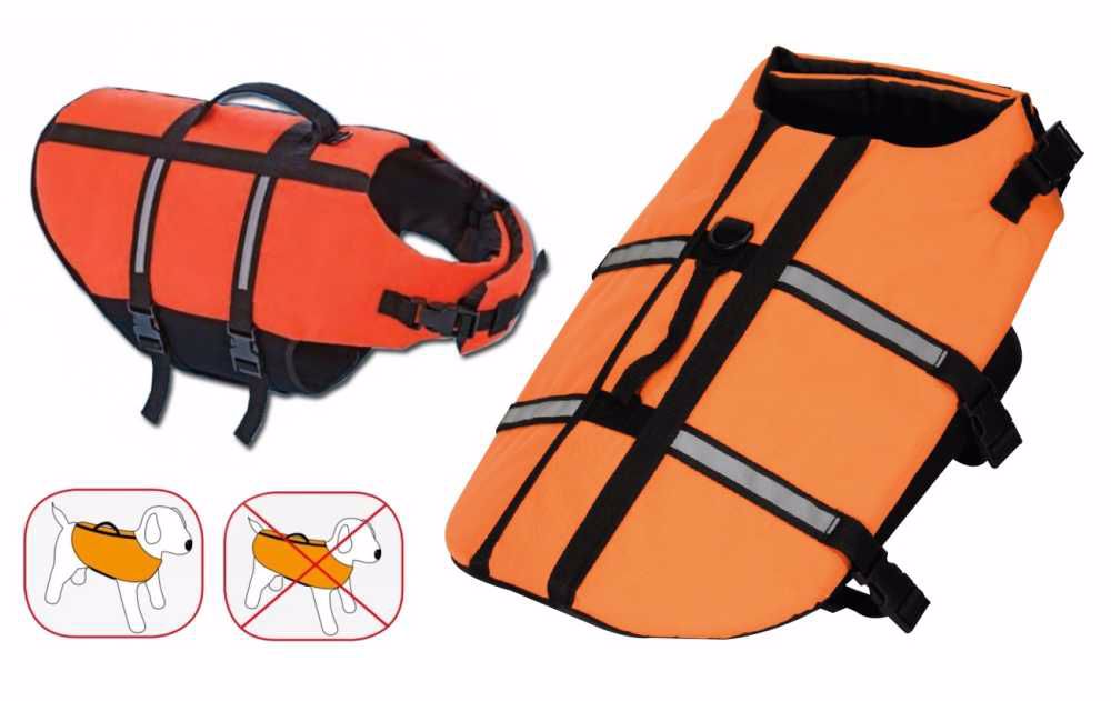Záchranná/plávacia vesta pes L 35 cm