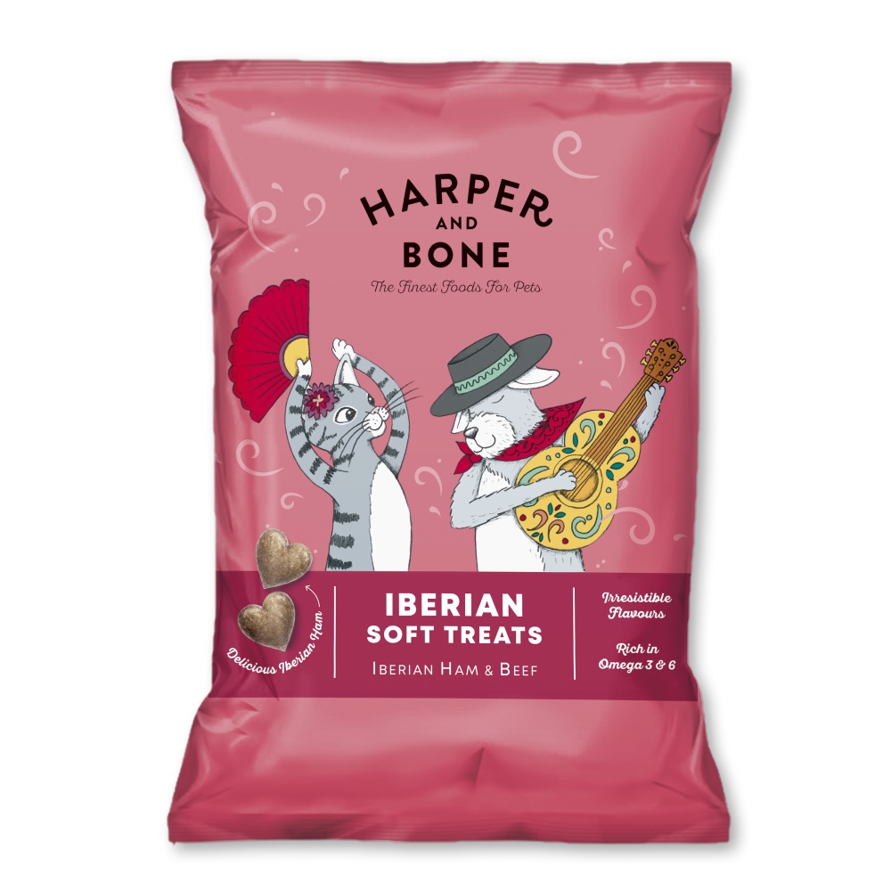 Harper and Bone Cat & Dog iberské mäkké maškrty hovädzie 90 g