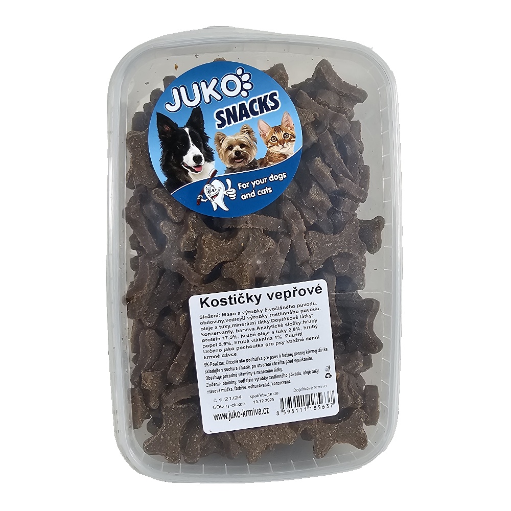 Kocky bravčové JUKO Snacks, dóza 600 g