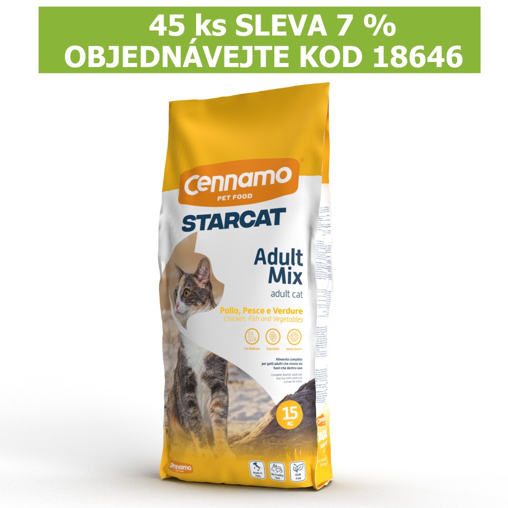 PLUTO Star Cat Adult Mix 15 kg