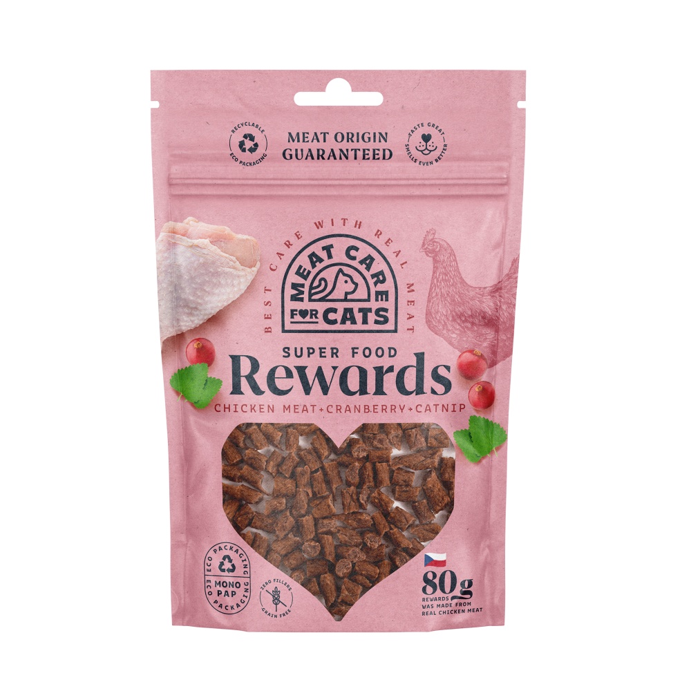 Rewards Cat kuracie s brusnicami a šantou 80 g