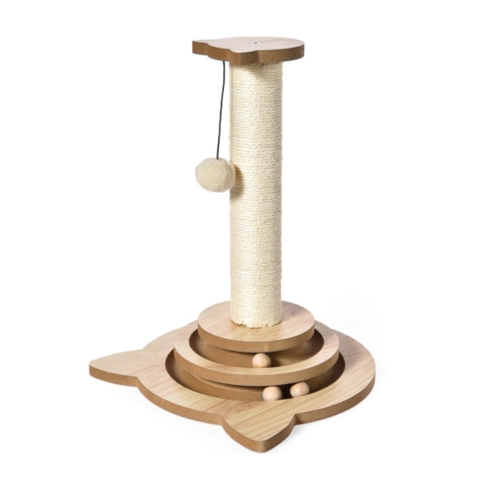 Škrabadlo s drevenou IQ hračkou 44 cm