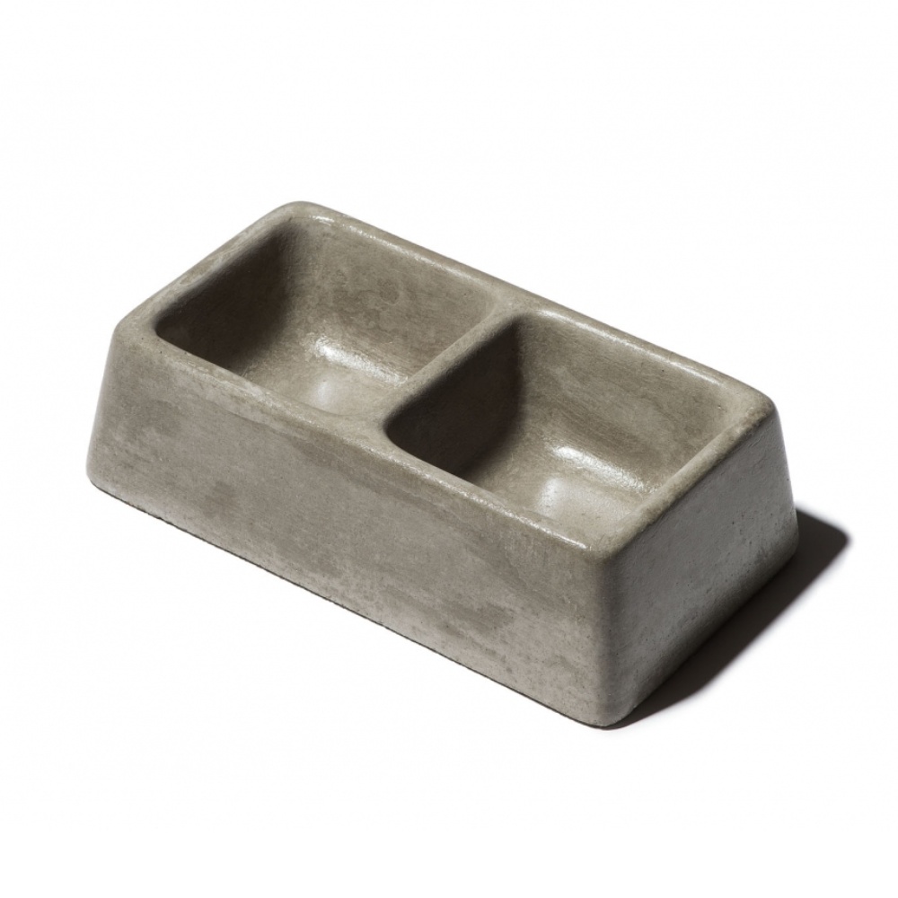 Miska betónová dvojitá 2 x 0,3 l