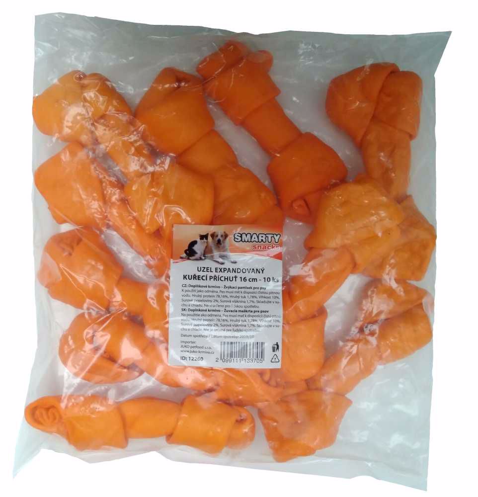 Uzol expandovaný kuracia príchuť JUKO 16 cm (10 ks)