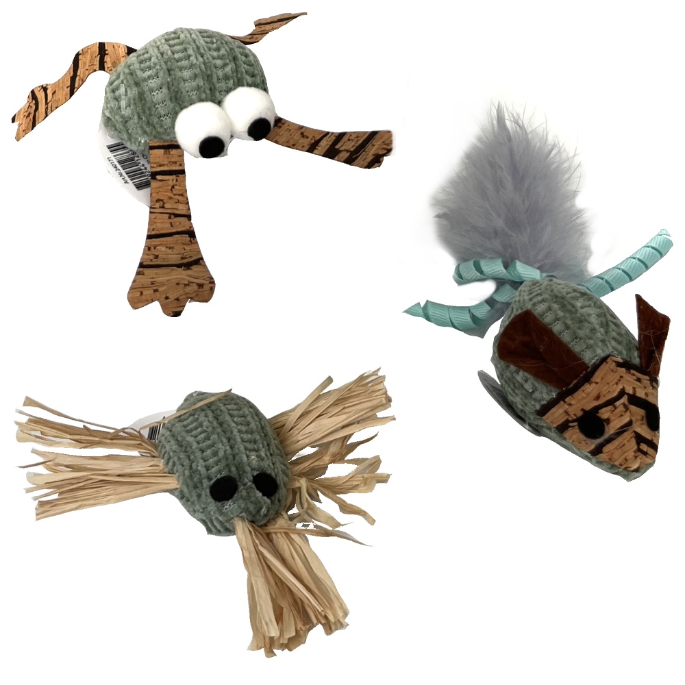 Hračka pre mačky s catnipom, zelené