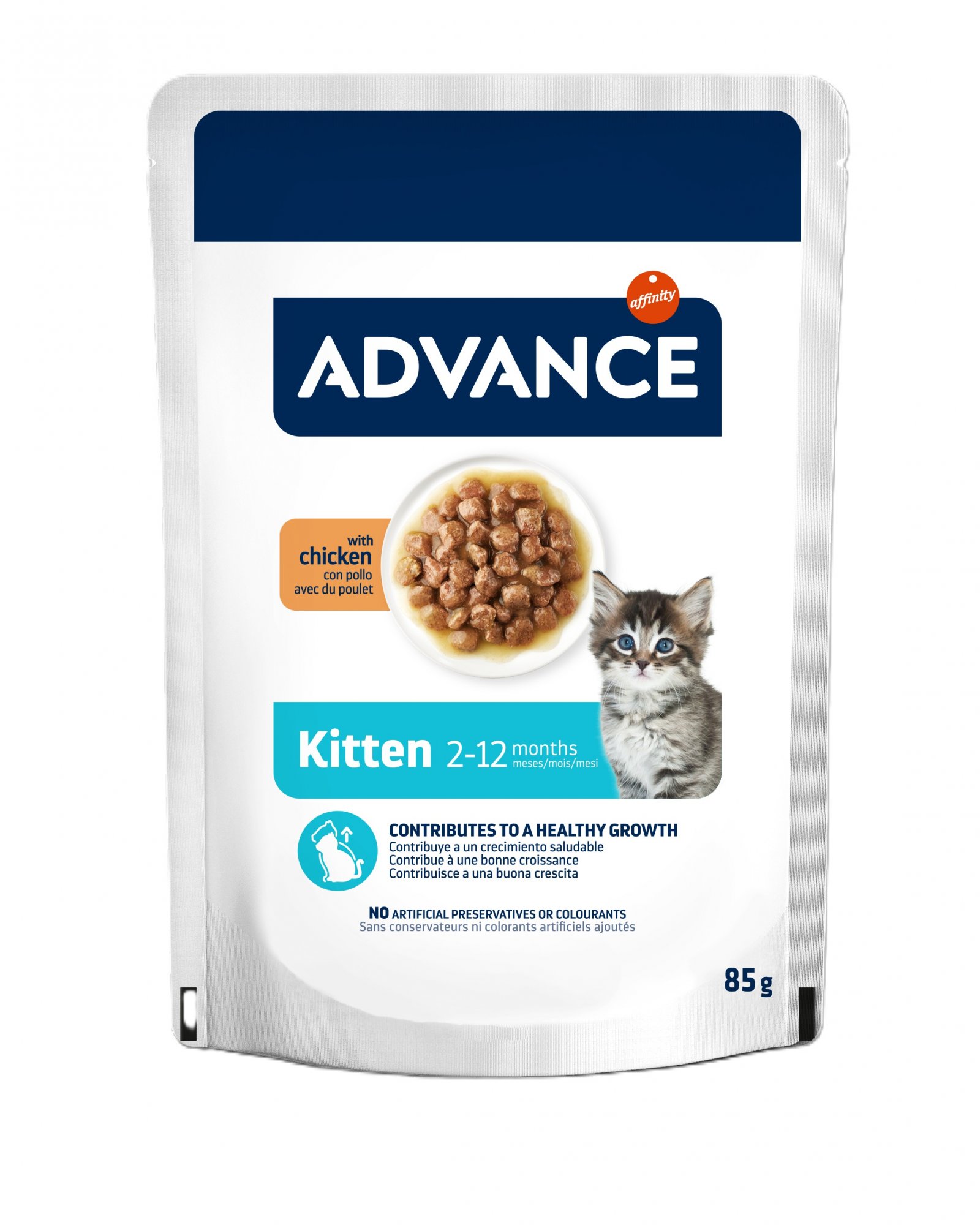 Kapsička ADVANCE KITTEN kura 85g