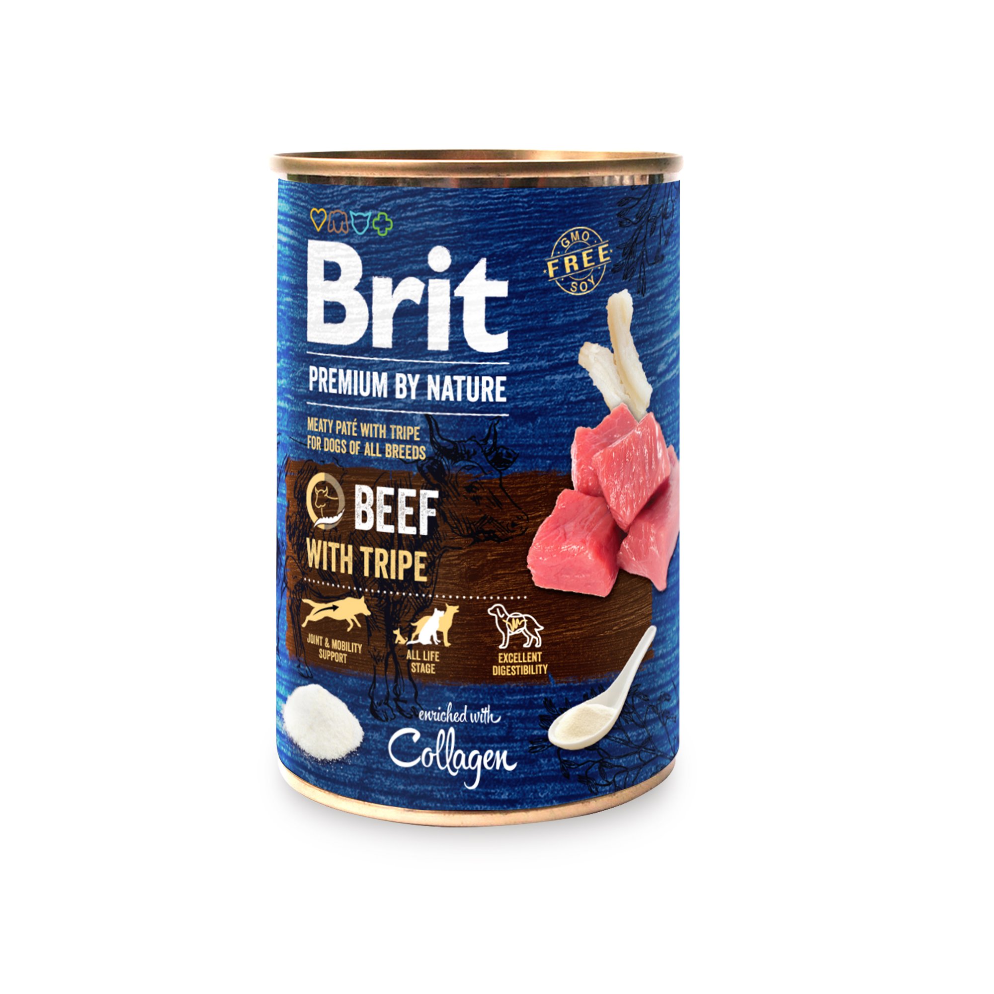 konzerva Brit Premium by Natural Beef with Tripes 800 g