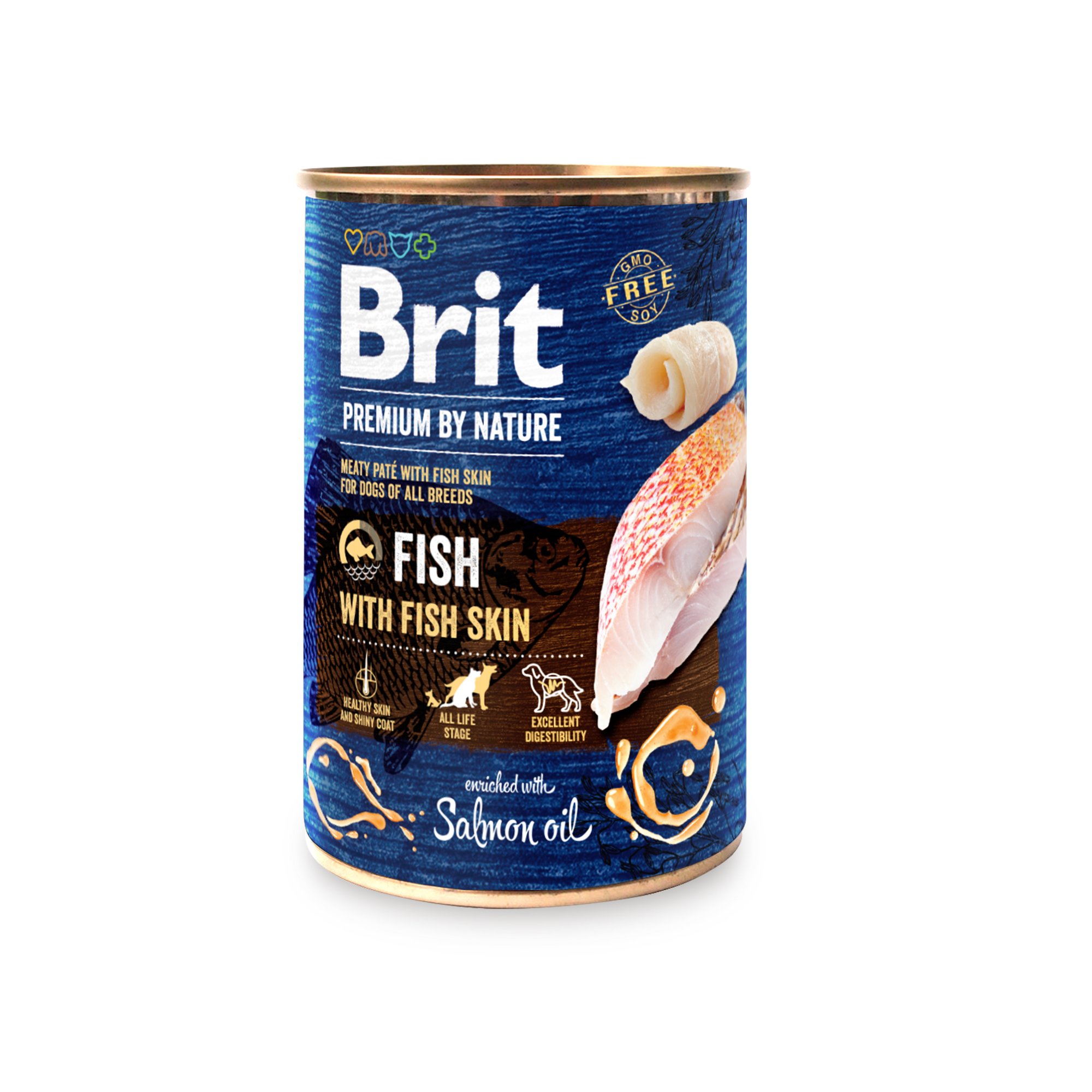 konzerva Brit Premium by Nature Fish with Fish Skin 800 g