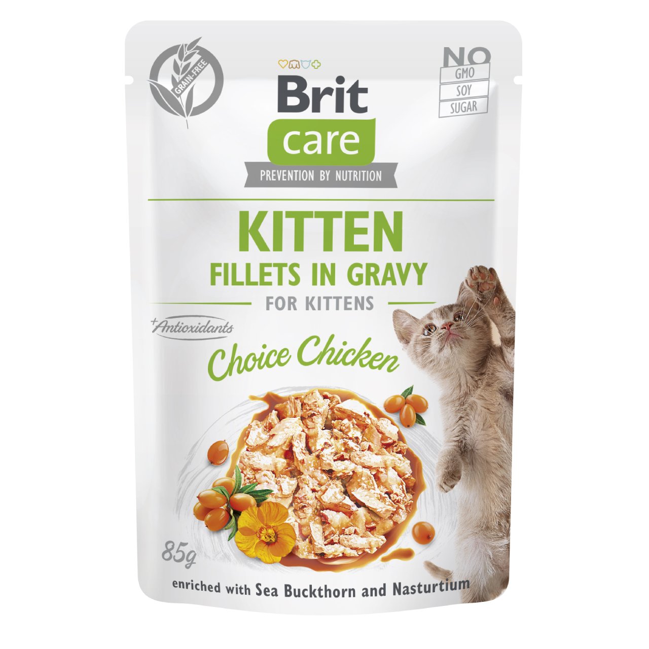 Brit Care Cat Kitten Fillets in Gravy Choice Chicken 85g