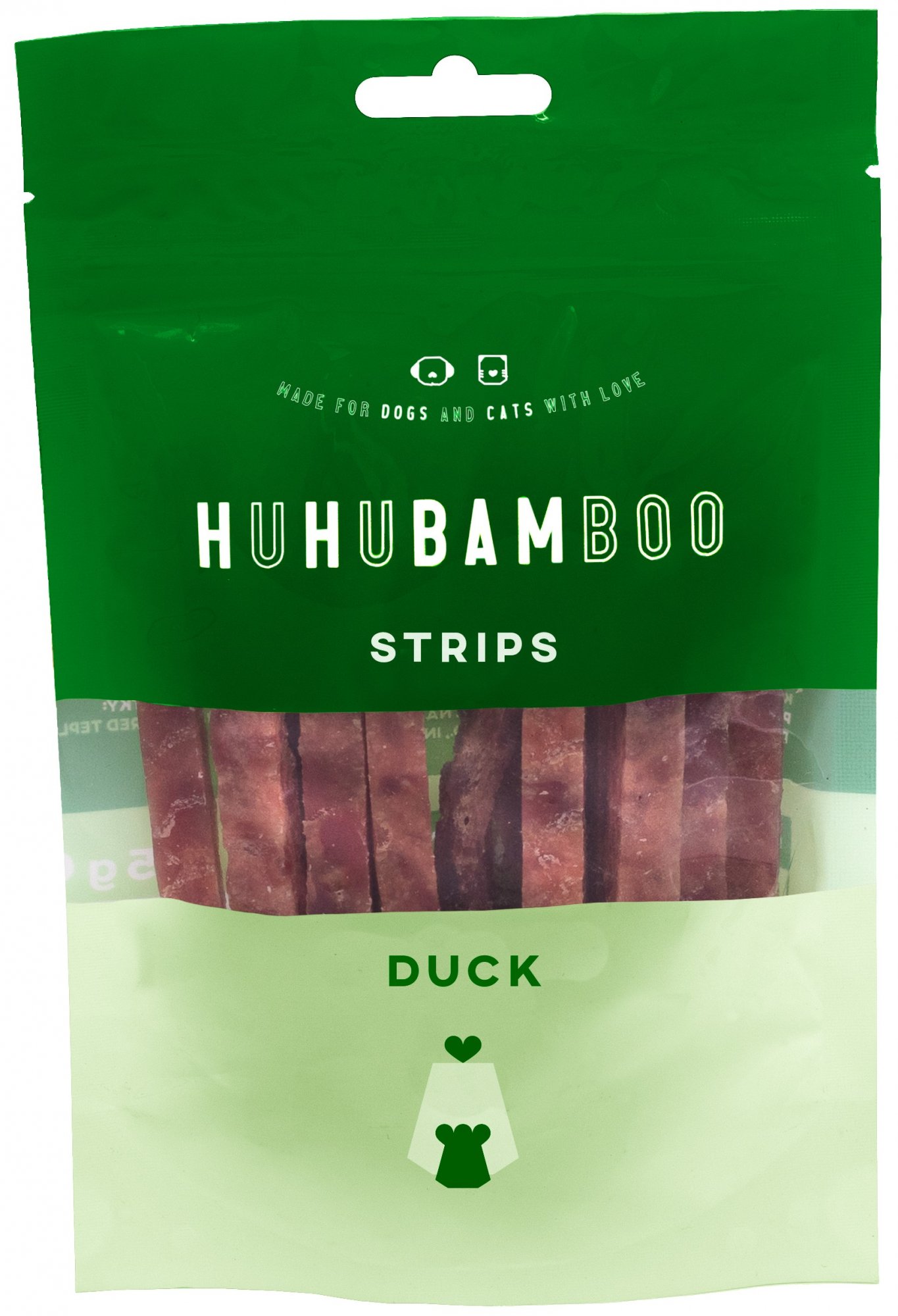 Huhubamboo kačacie prúžky 75g