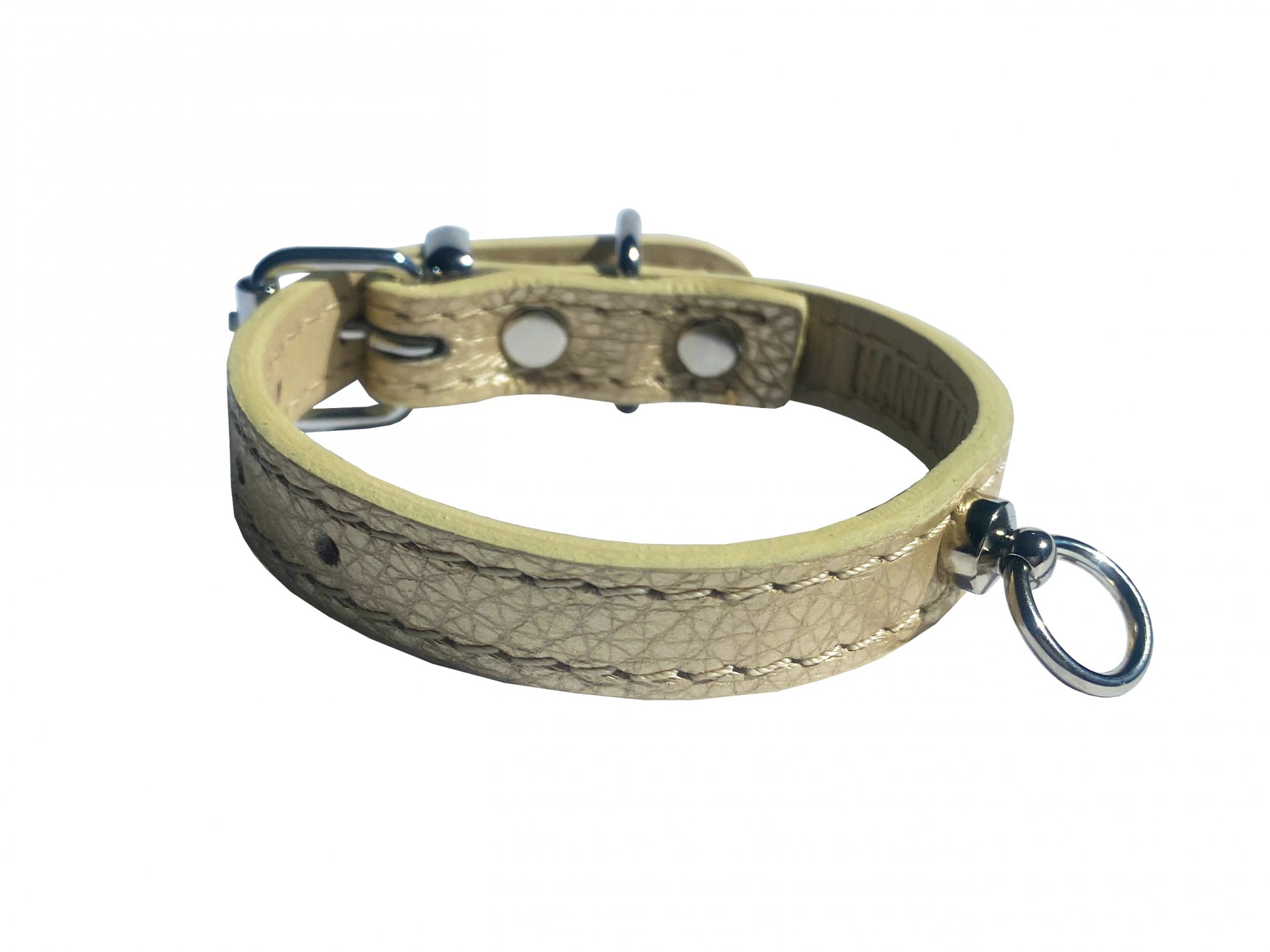 HUHUBAMBOO METAL obojok béžový XS