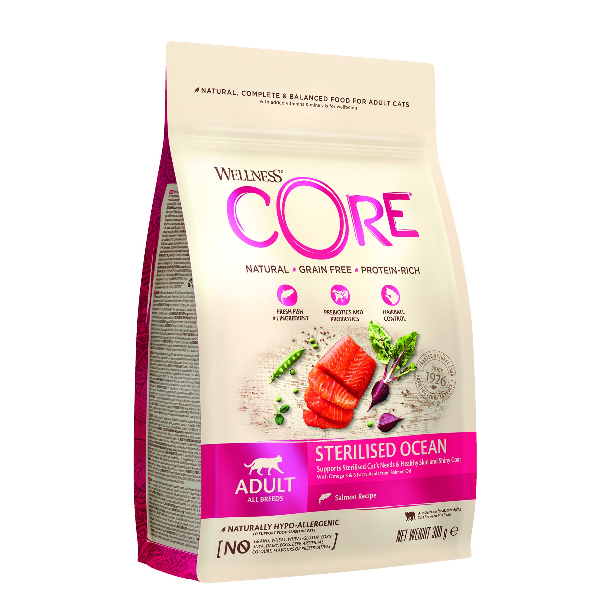 Wellness Core Cat Ocean Adult Sterilised losos 300g
