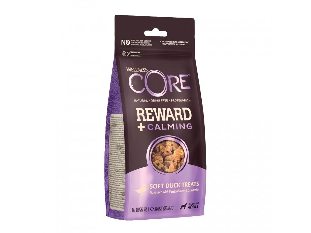 Wellness Core Dog Reward Adult Calming kačica 170g
