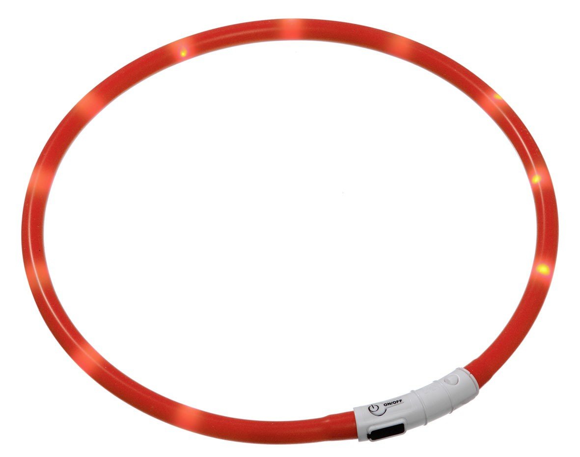 Karlie Visiolight svietiaca LED obojok pre psov 70cm oranžový