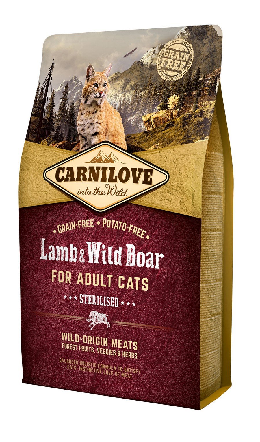 Carnilove Cat Grain Lamb&Wild Boar Adult Sterilised 2kg