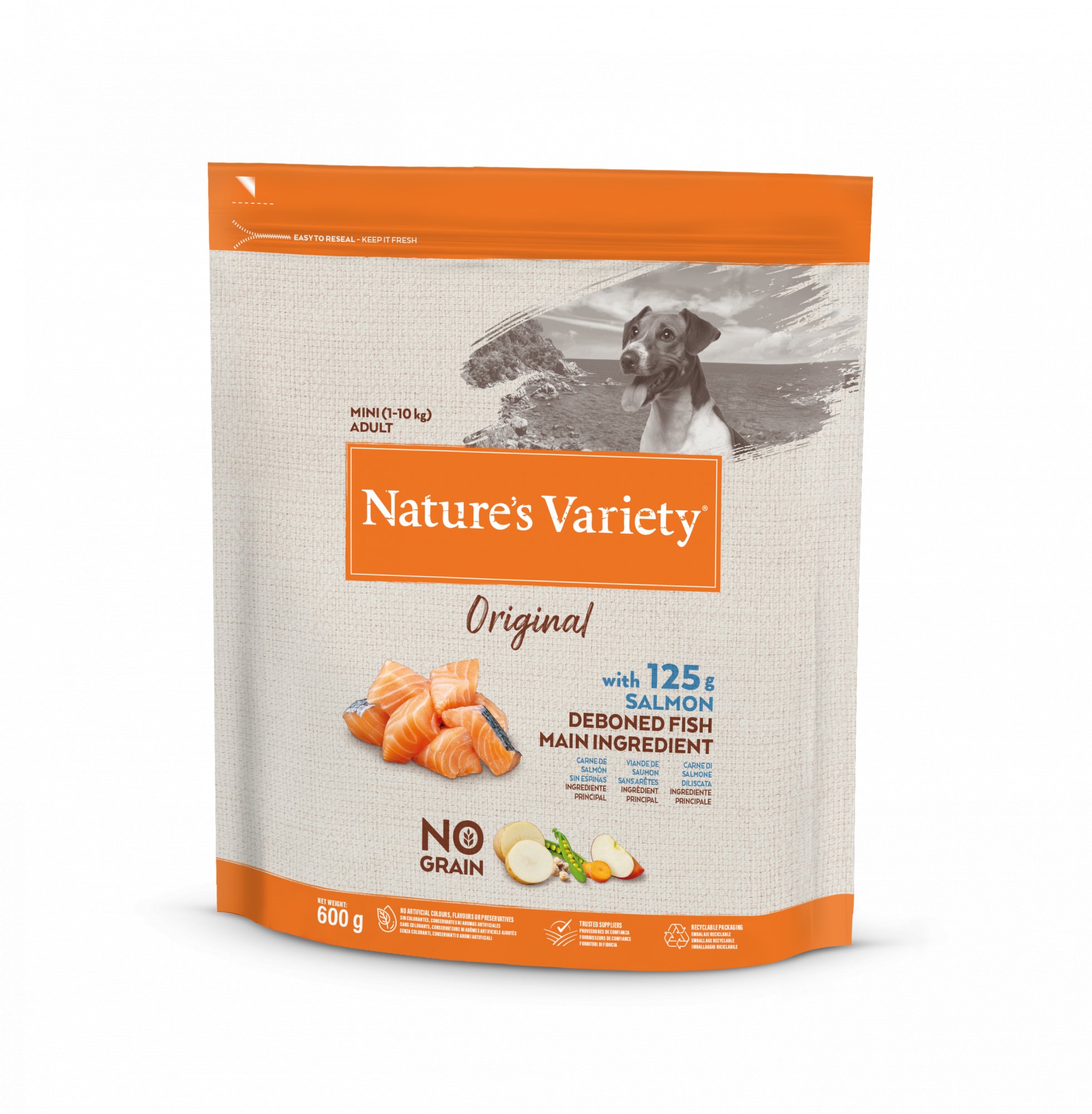 Nature´s variety original pre malé psy s lososom 600g