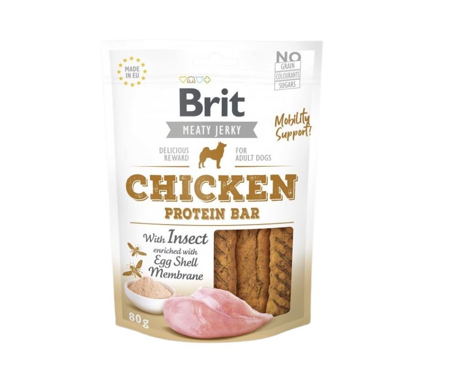 Brit Jerky Chicken with Insect Protein Bar 80g