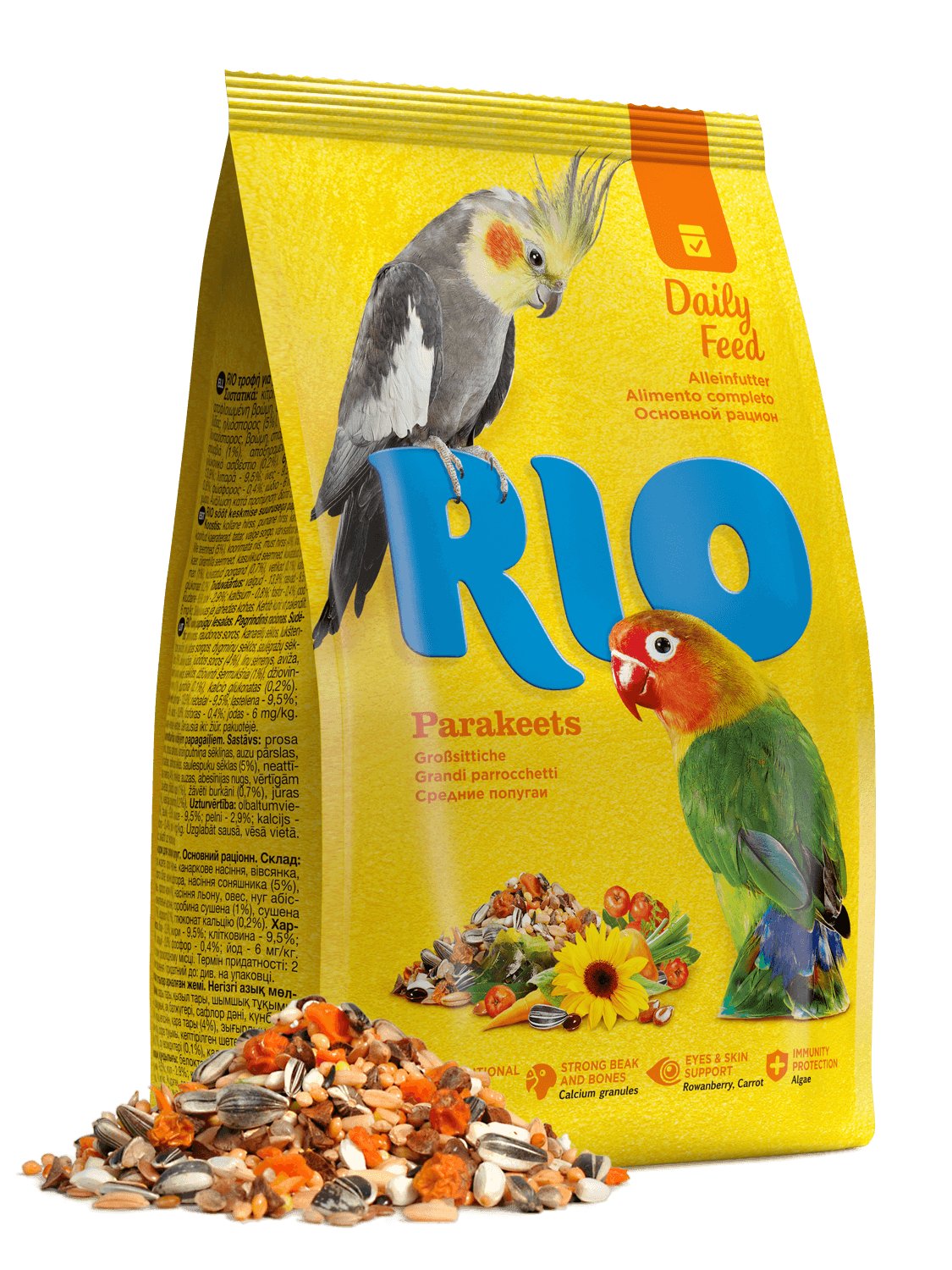 RIO zmes pre stredné papagáje 3kg