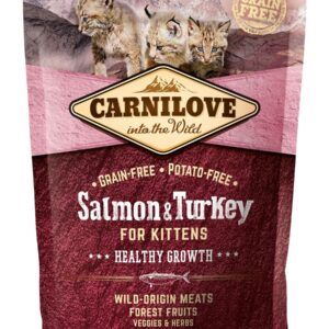 Carnilove Cat Grain Free Salmon & Turkey Kittens Healthy Growth 400g