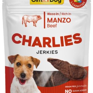 GIMDOG Charlies Jerkies hovädzie 70g