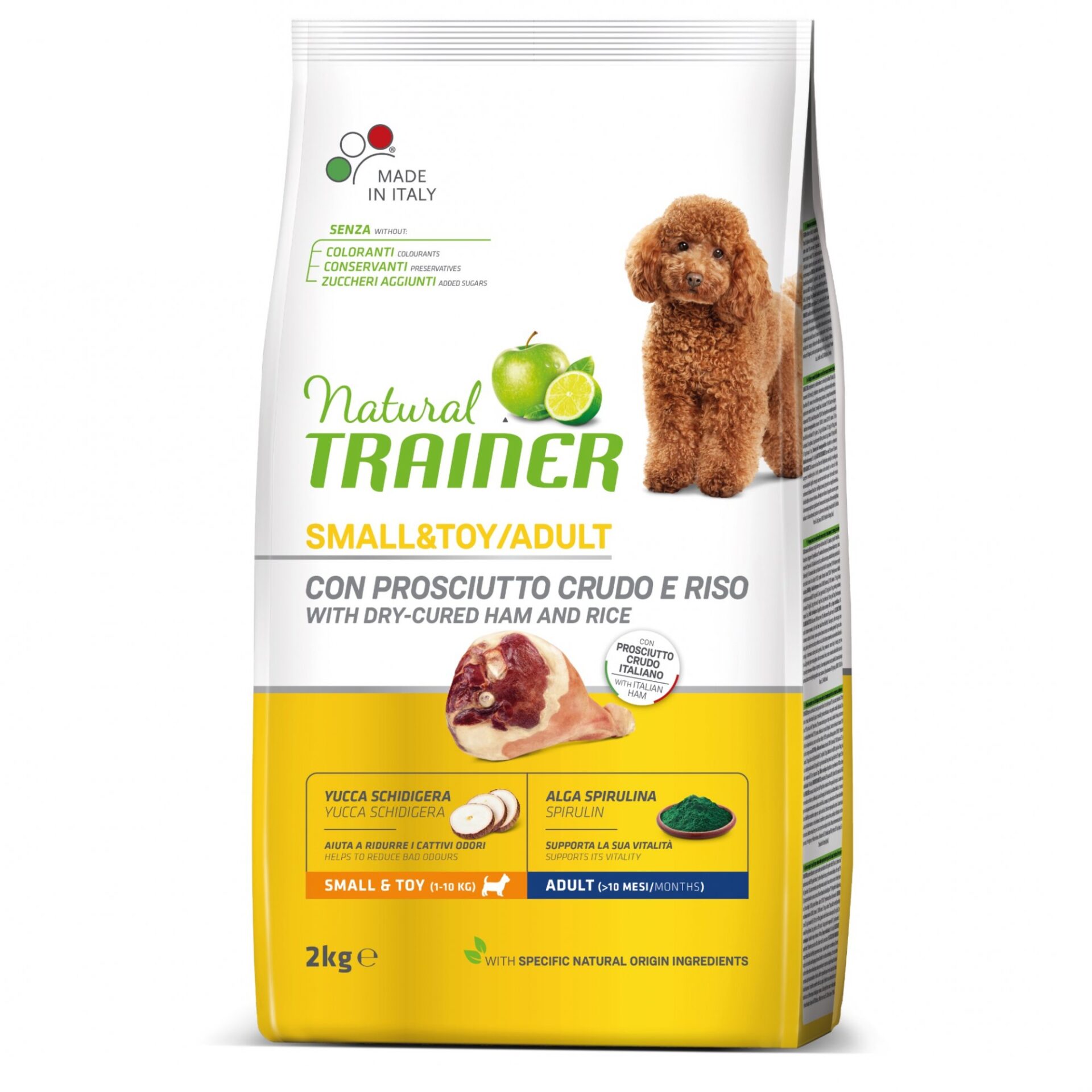 TRAINER Natural Small&Toy Adult prosciutto a ryža 2kg
