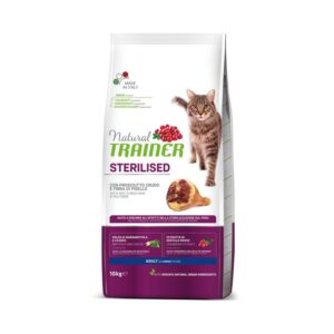 TRAINER Natural Cat STERILISED sušená šunka 10kg