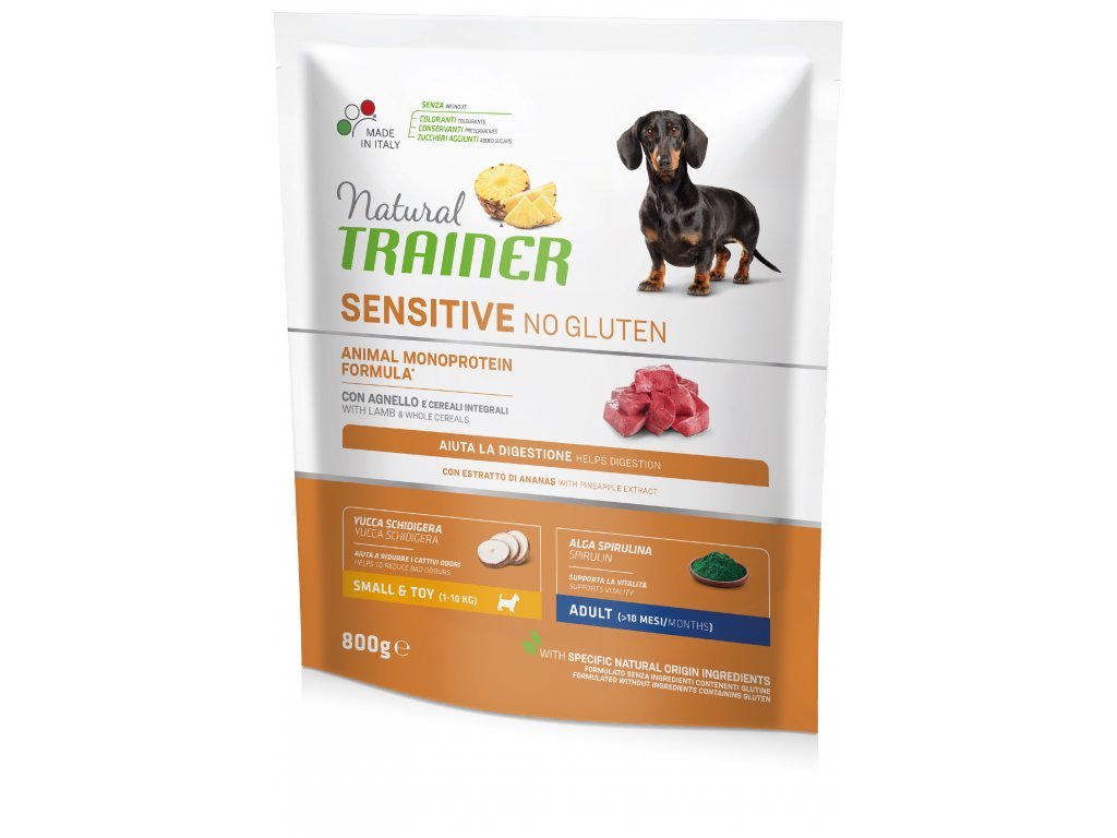 Trainer Sensitive No Gluten Adult Mini jahňa a ryža 800g
