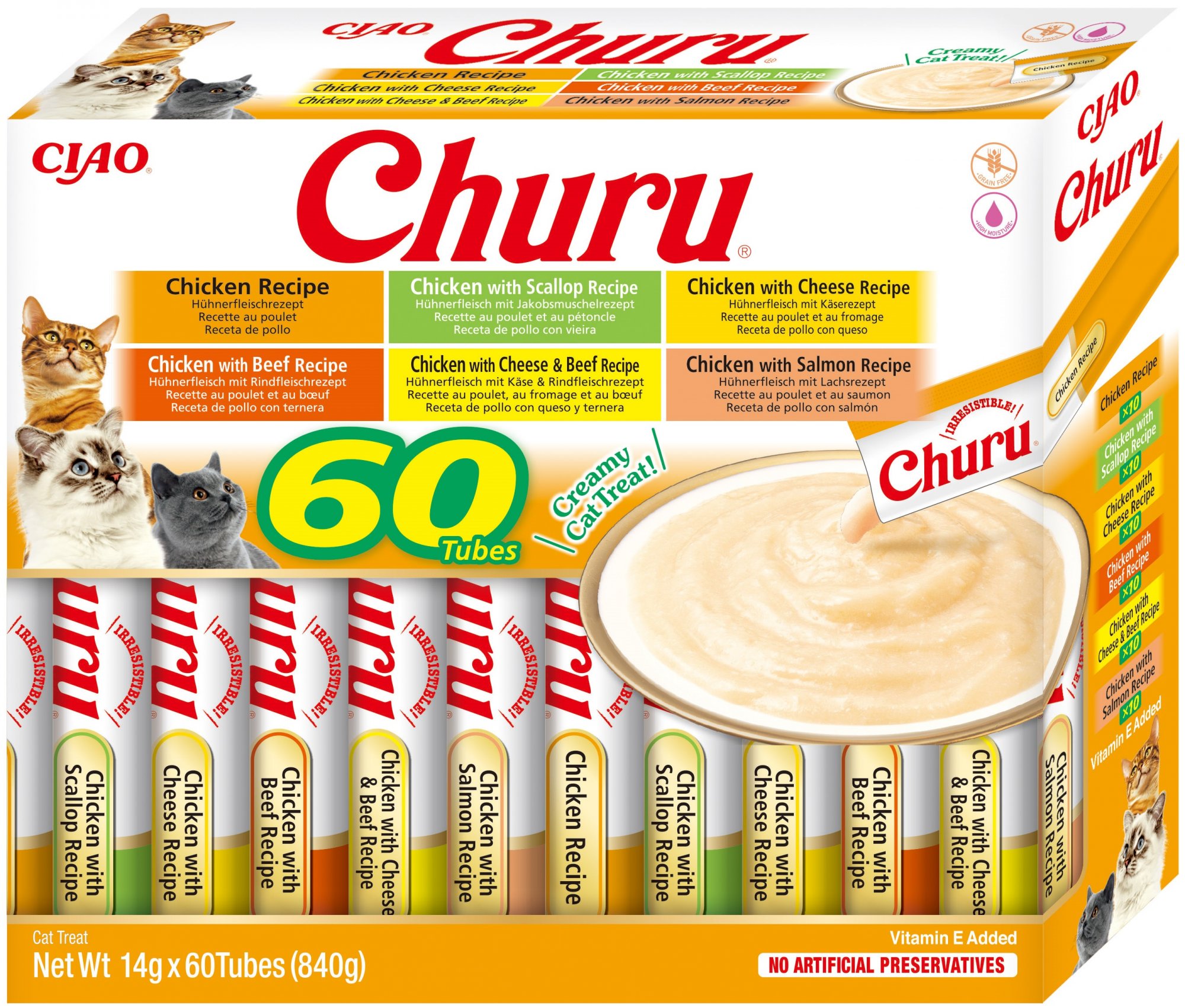 Churu cat mäsové pyré mix - kura 840g (BAL.)