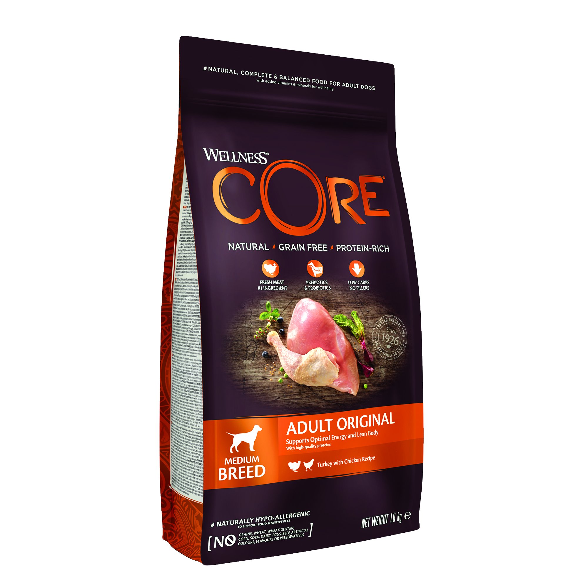 Wellness Dog Original Adult Medium morka a kura 1,8kg
