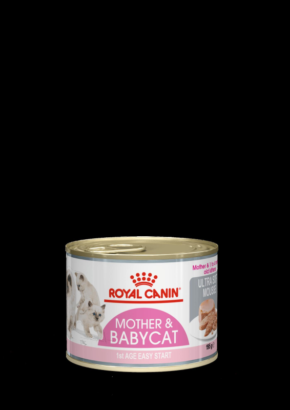 ROYAL CANIN MOTHER & BABYCAT ULTRA SOFT MOUSSE ADULT/KITTEN CAT WET food - 195 g