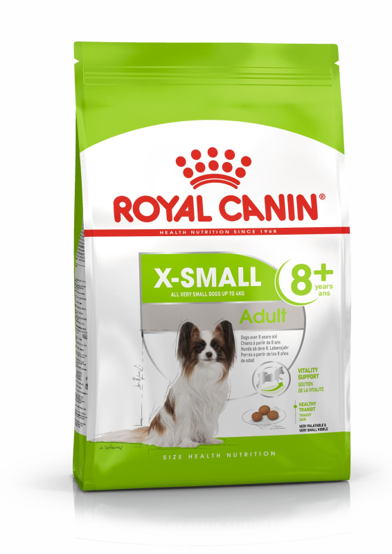 ROYAL CANIN X-Small Adult 8+ granule pre starnúce psy veľmi malých plemien nad 8 rokov - 2 kg