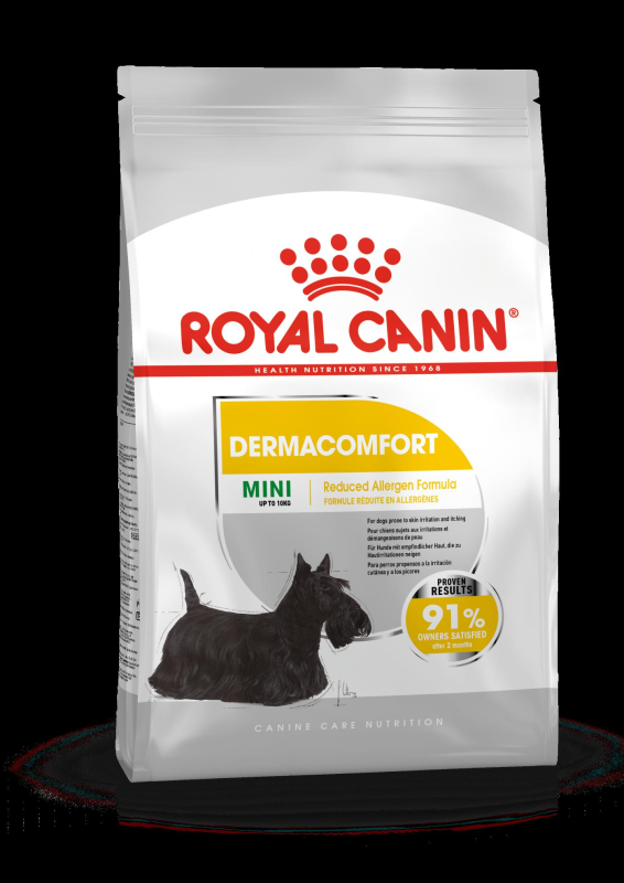 ROYAL CANIN Mini Dermacomfort granule pre dospelých psov malých plemien s citlivou kožou - 8 kg
