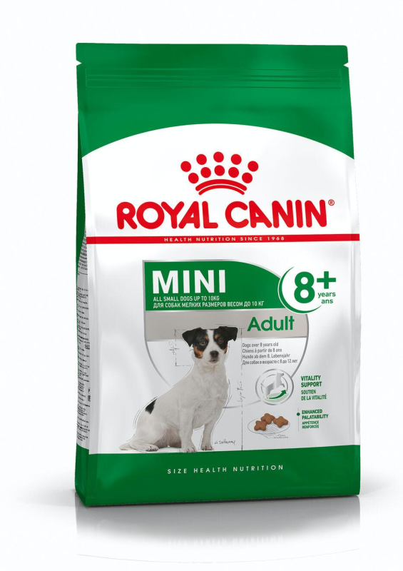 ROYAL CANIN Mini Adult 8+ granule pre starnúce psy malých plemien nad 8 rokov - 800 g