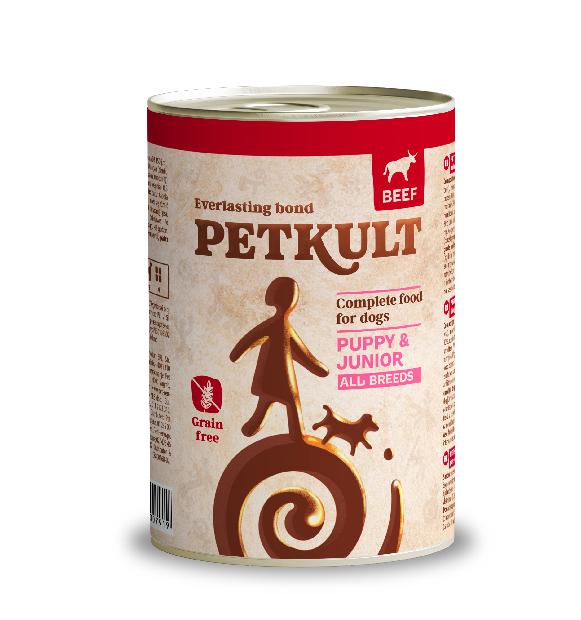 Petkult Konz. Junior Hovädzie - 2x400g