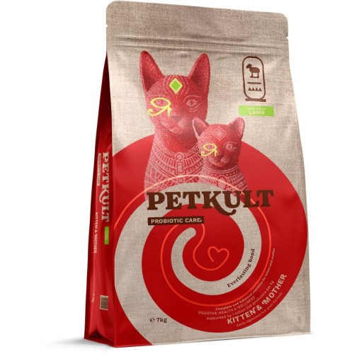 Petkult Cat Probiotics Kitten&Mother Lamb - 7kg