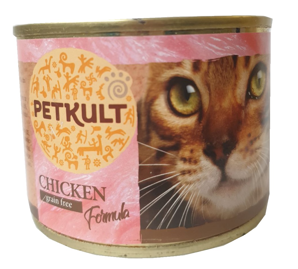 Petkult cat konzerva kuracie - 185g