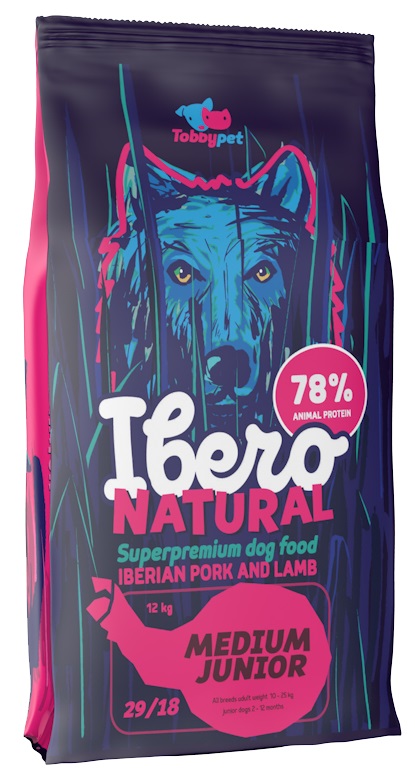 Ibero NATURAL dog MEDIUM JUNIOR - 2x3kg
