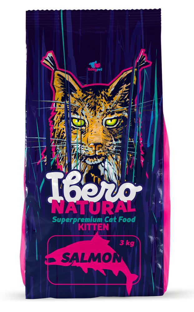 Ibero Natural Cat Kitten Salmon - 3kg