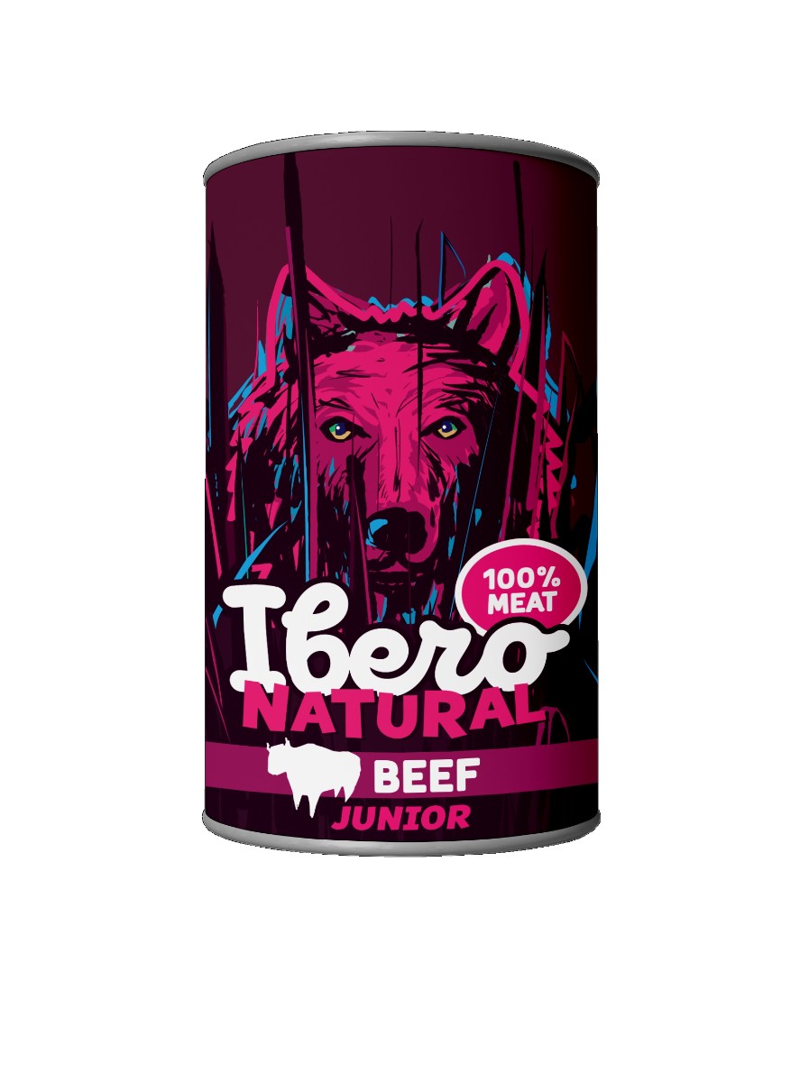 Ibero Natural Dog Junior Beef - 1200g