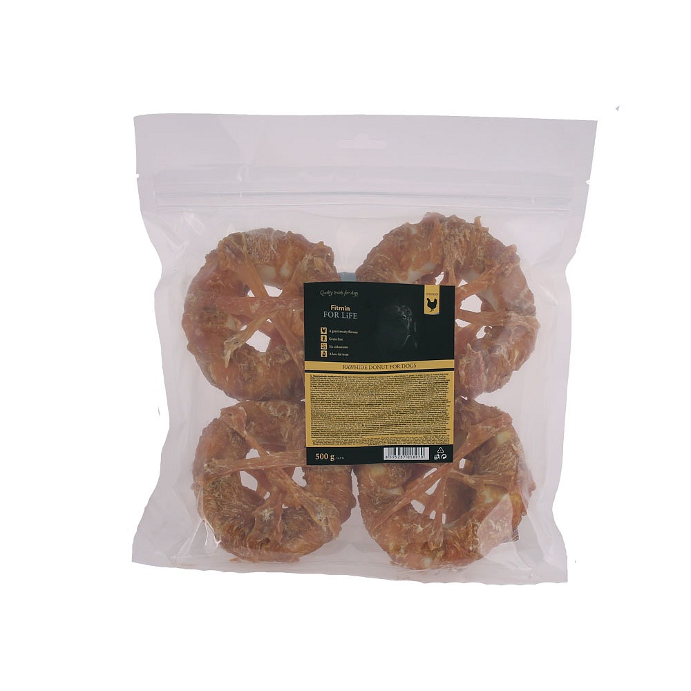 Maškrty dog treat rawhide donut 500 g