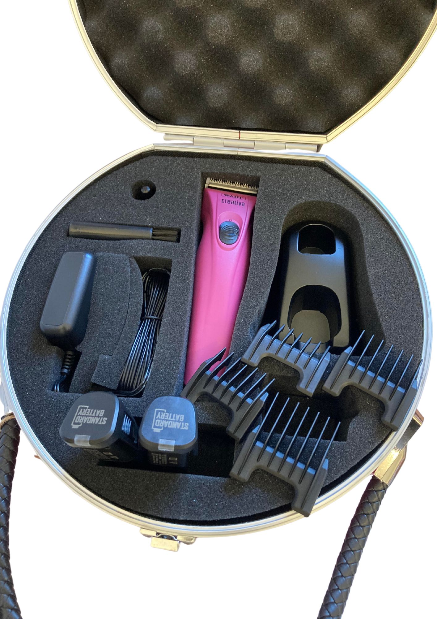 Strihací batériový strojček Wahl CREATIVA v kufríku Limitovaná edícia!