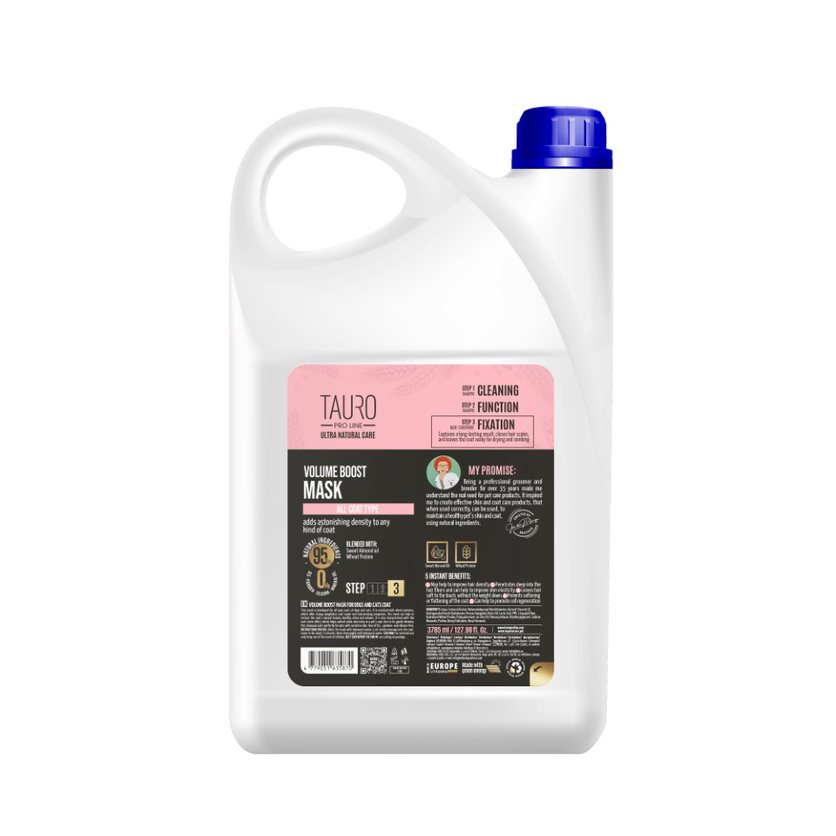 Objemová maska ​​TAURO PRO LINE Ultra Natural Care 3785 ml - ZĽAVA PO EXPIRÁCII ALEBO ĽAHKO PRED