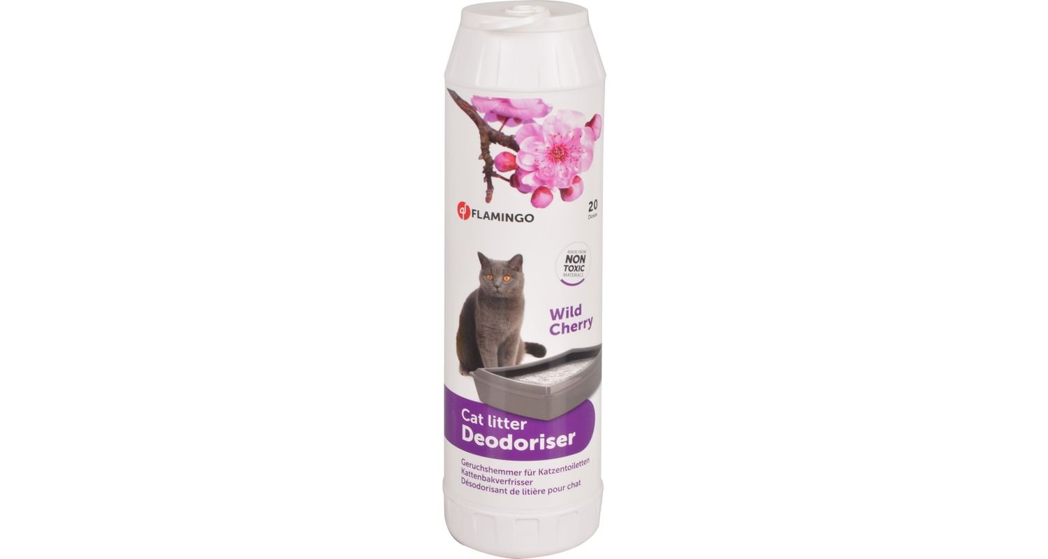 Flamingo Deodorant do toalety pre mačky - Divoká čerešňa