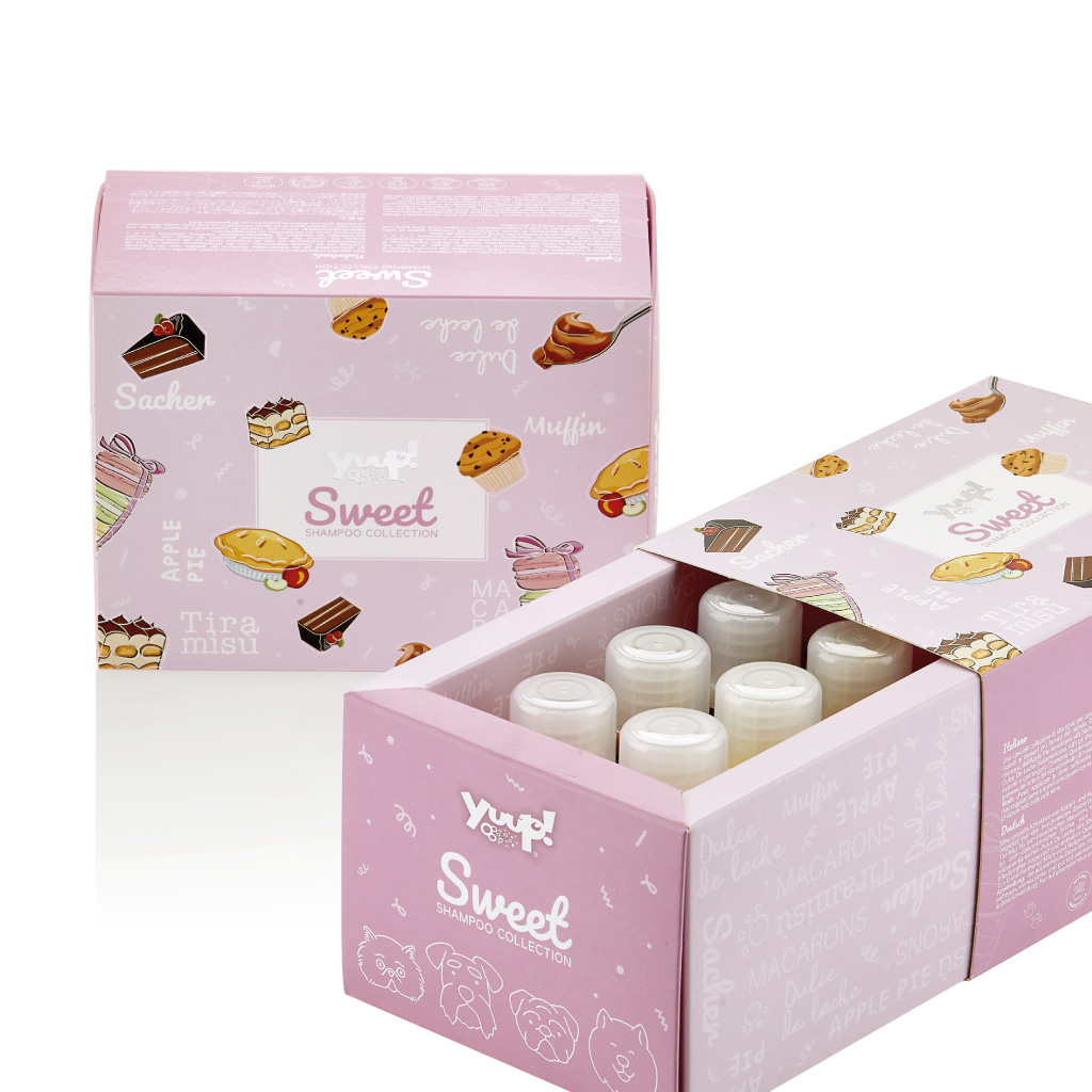 Darčeková kolekcia šampónov pre psov Yuup 6 x 30 ml - Sweet