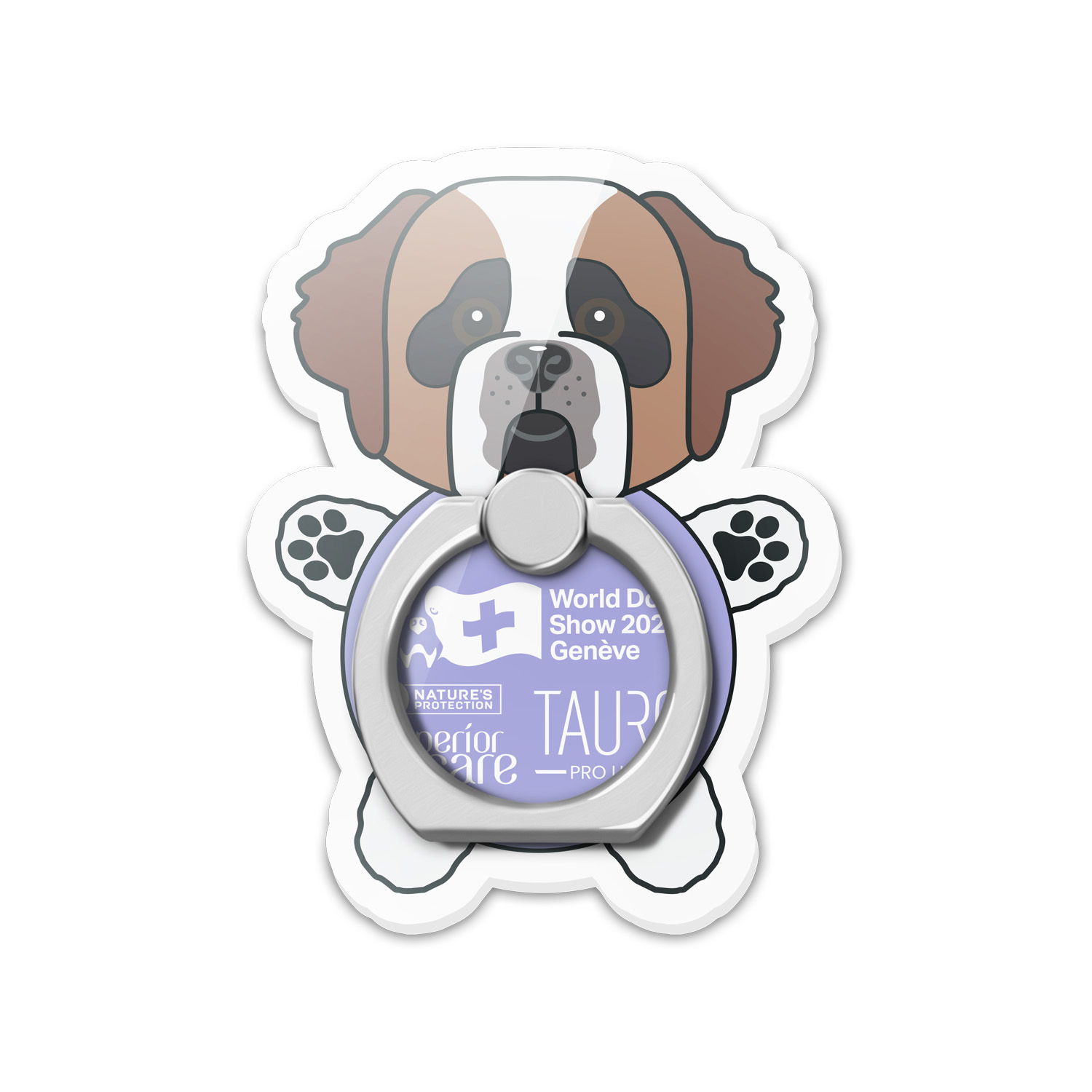 World Dog Show 2023 pútko na mobilný telefón ST. BERNARD 5 x 3,37 cm