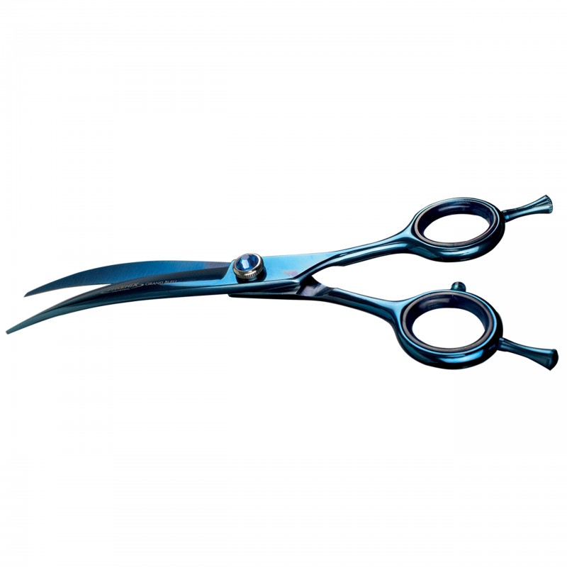 Nožnice Phoenix PRO GRAND BLEU 18 cm zahnuté