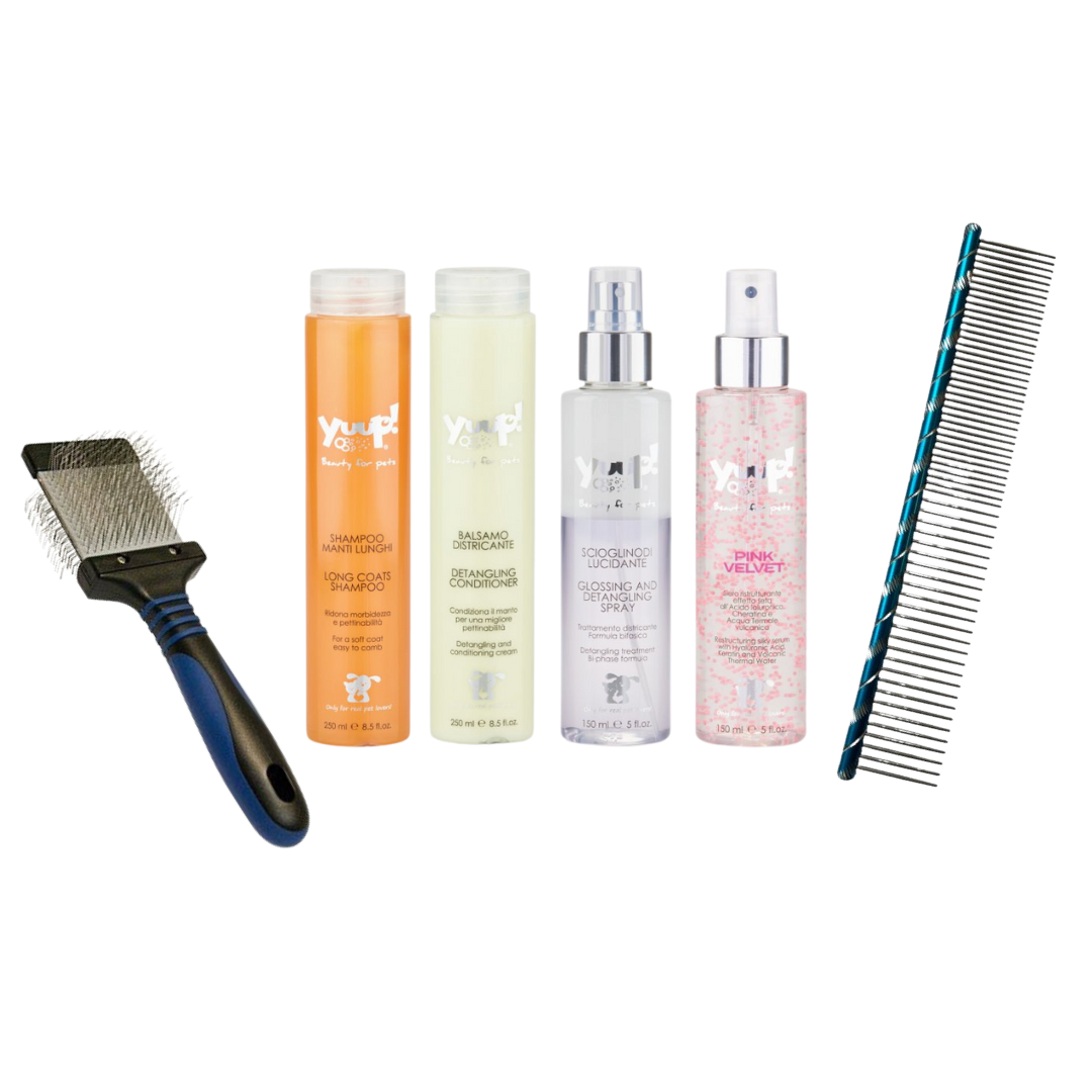 Balíček pre psov DOMÁCA STAROSTLIVOSŤ - PRE NAJLEPŠIE ROZČESÁVANIE pre malé plemená