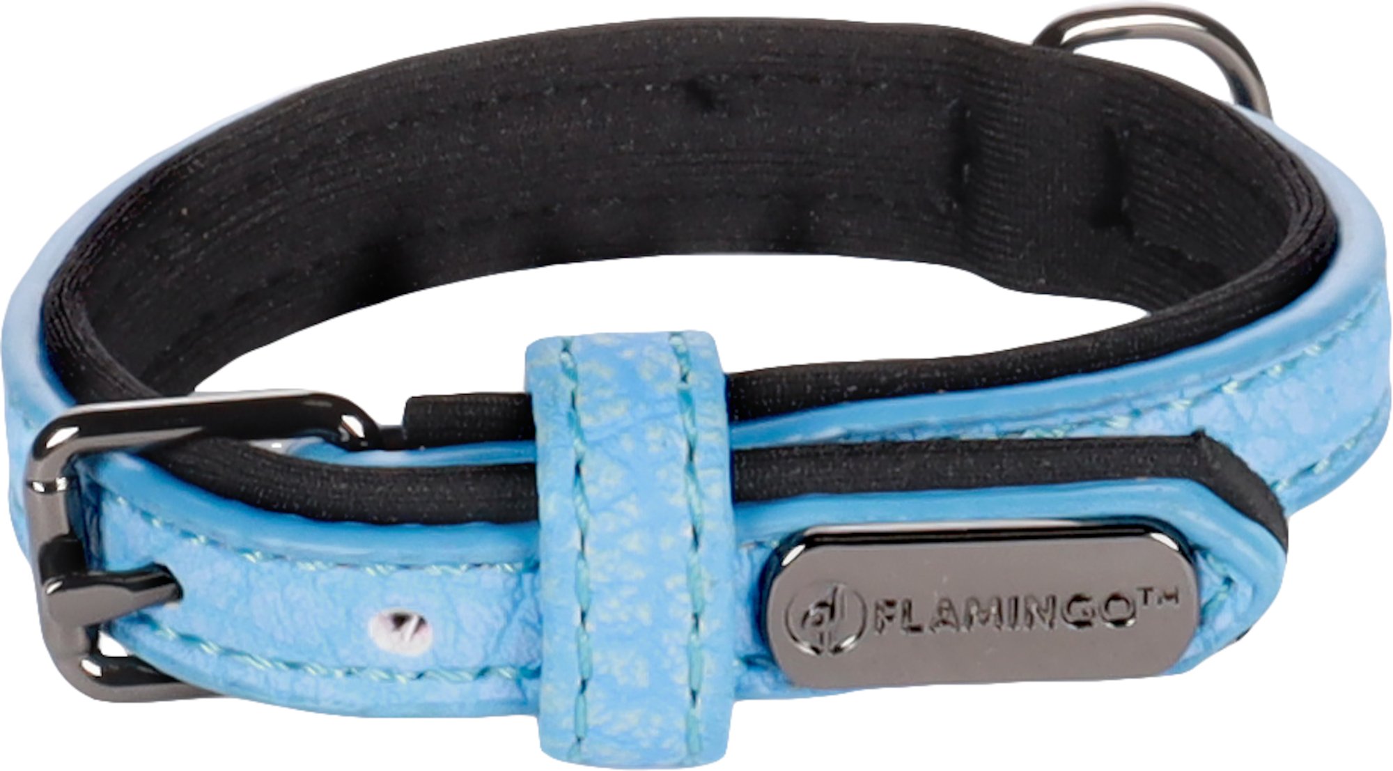 Flamingo Leza Obojok s neoprénovým polstrovaním Modrá XXS