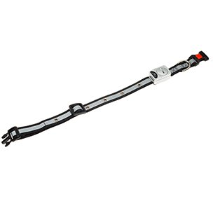 Flamingo LED svetelný obojok nylon čierny obvod 40-55cmx20mm