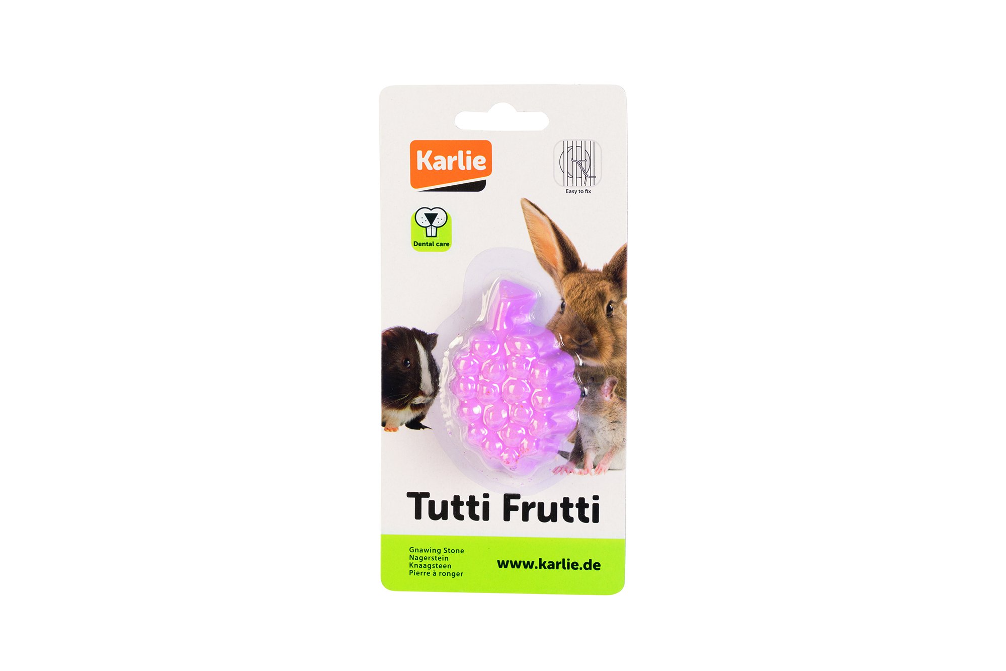 Karlie Tutti Frutti Minerálny kameň pre hlodavce Strapec 30g